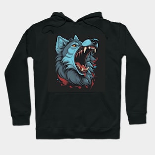 Hilarious wolf tearing Hoodie